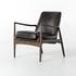 Braden Leather Chair-Durango Smoke by FOUR HANDS