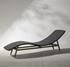 Portia Outdoor Chaise Lounge In Coal by FOUR HANDS