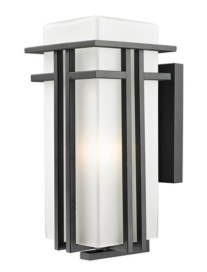 Abbey Outdoor Wall Light in Black Finish by Z-Lite