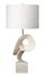 Obscure Table Lamp with Linen Shade, White by Jamie Young