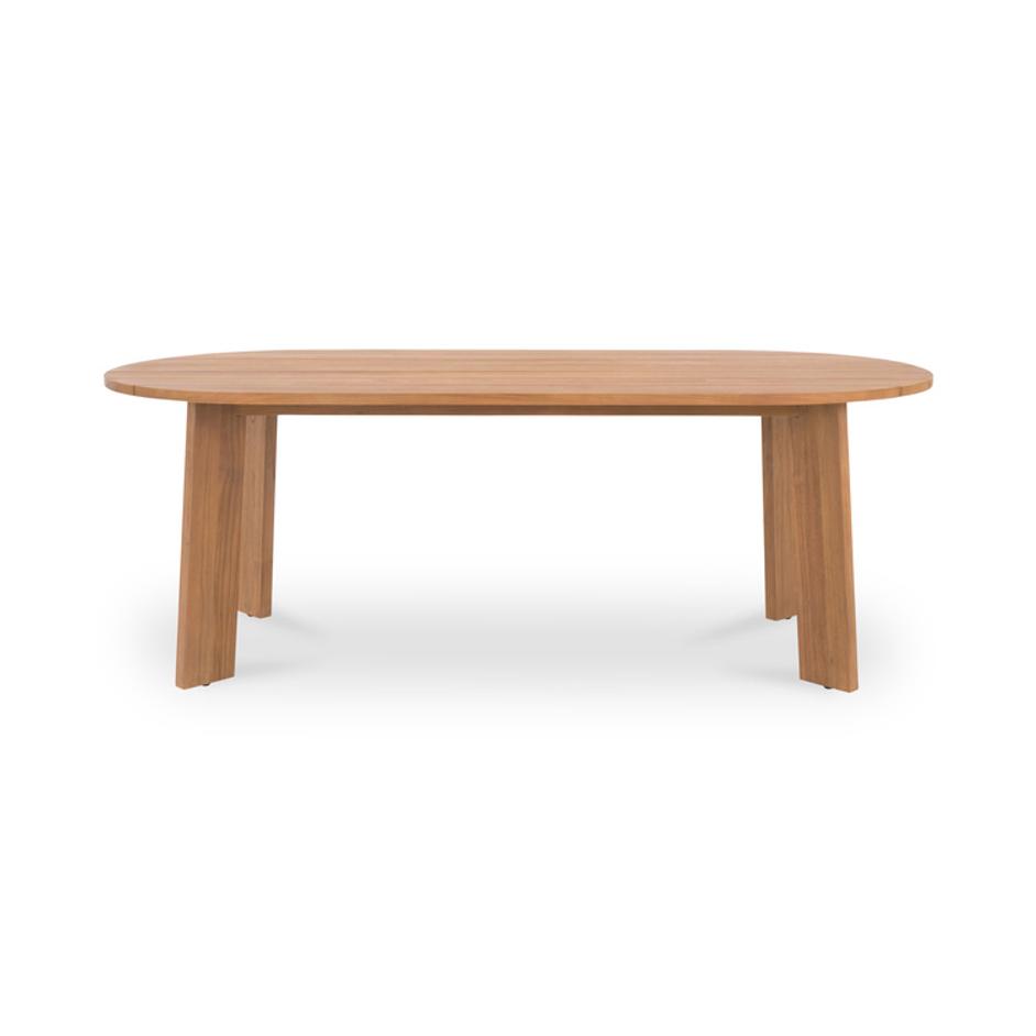Delta Oval Outdoor Dining Table Natural by Moes Home
