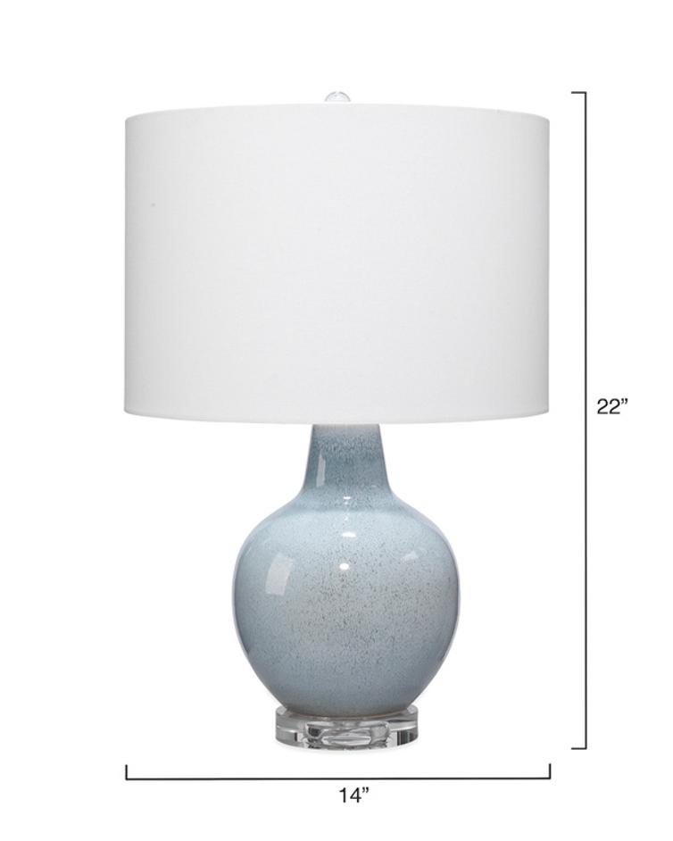 Aubrey Ceramic Table Lamp, Blue by Jamie Young