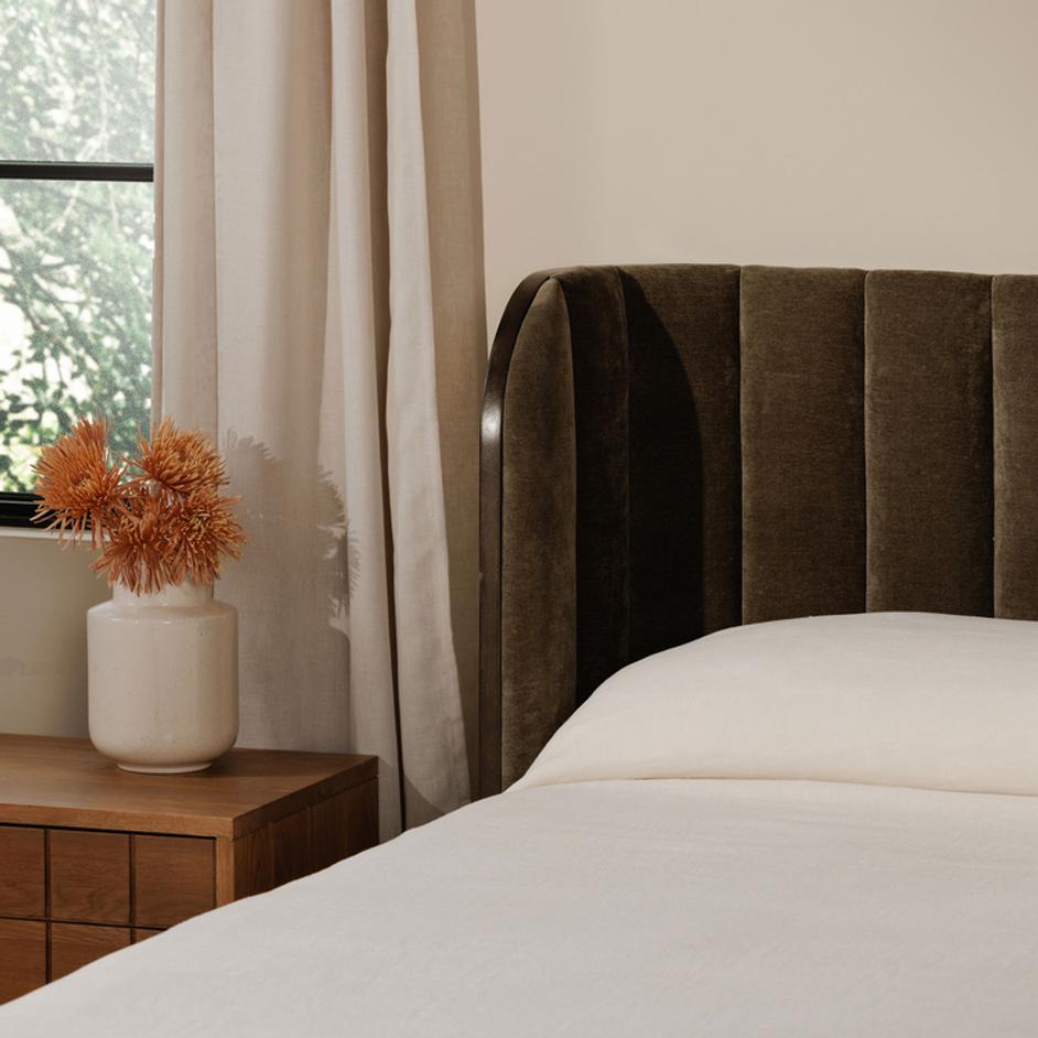 Scarlette King Bed Cedar Green by Moes Home