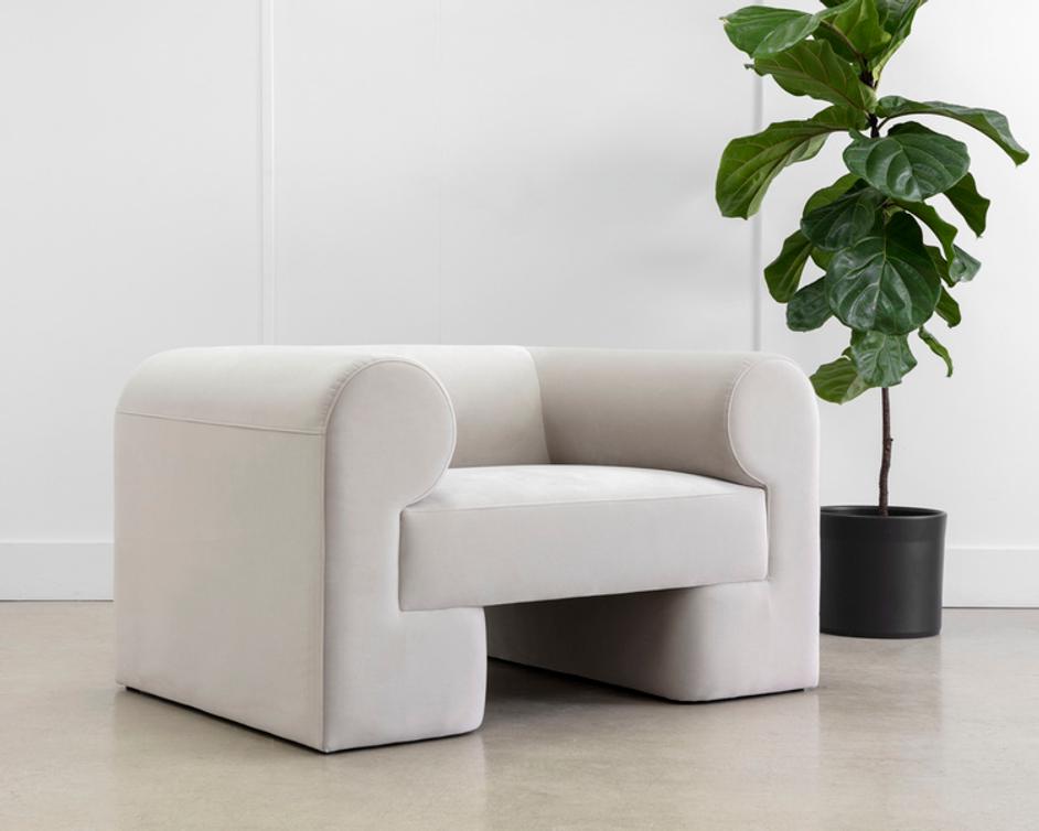 IONIC ARMCHAIR - MEG TAUPE by Sunpan