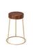  Henry Round Leather Counter Stool, Brown by Jamie Young