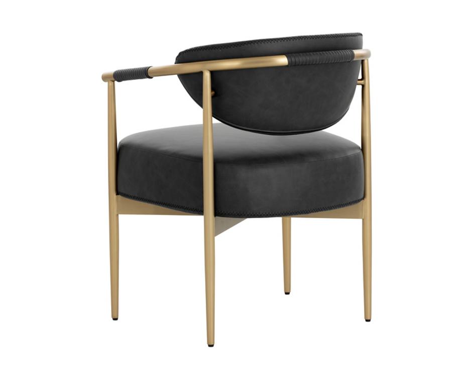 HELOISE DINING ARMCHAIR - BRAVO BLACK by Sunpan