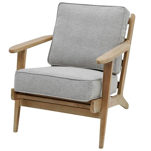 Albert Fabric Accent Arm Chair Brushed Smoke Frame In Cardiff Gray  by New Pacific Direct