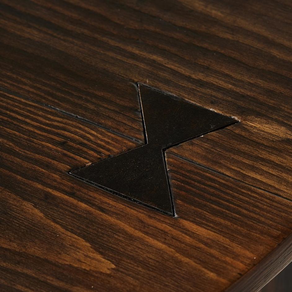 The Pimms Table in Aged Brown by FOUR HANDS