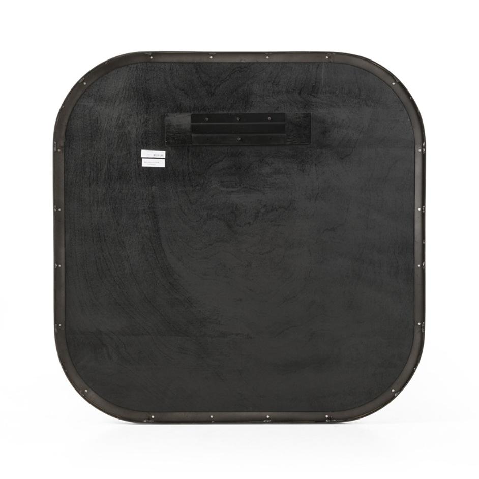 Bellvue Square Mirror - Rustic Black by Four Hands