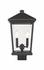 Beacon 2 Light Outdoor Post Mount Fixture in Oil Rubbed Bronze Finish by Z-Lite