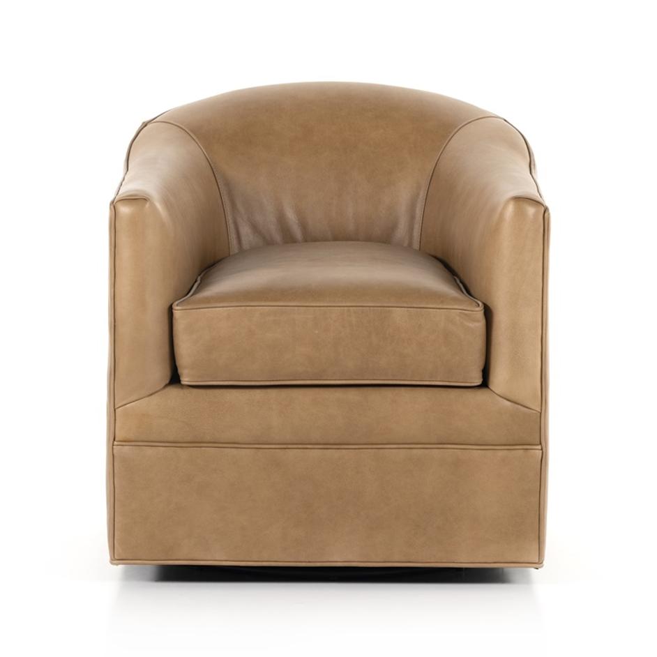 Quinton Swivel Chair In Ontario Taupe by FOUR HANDS