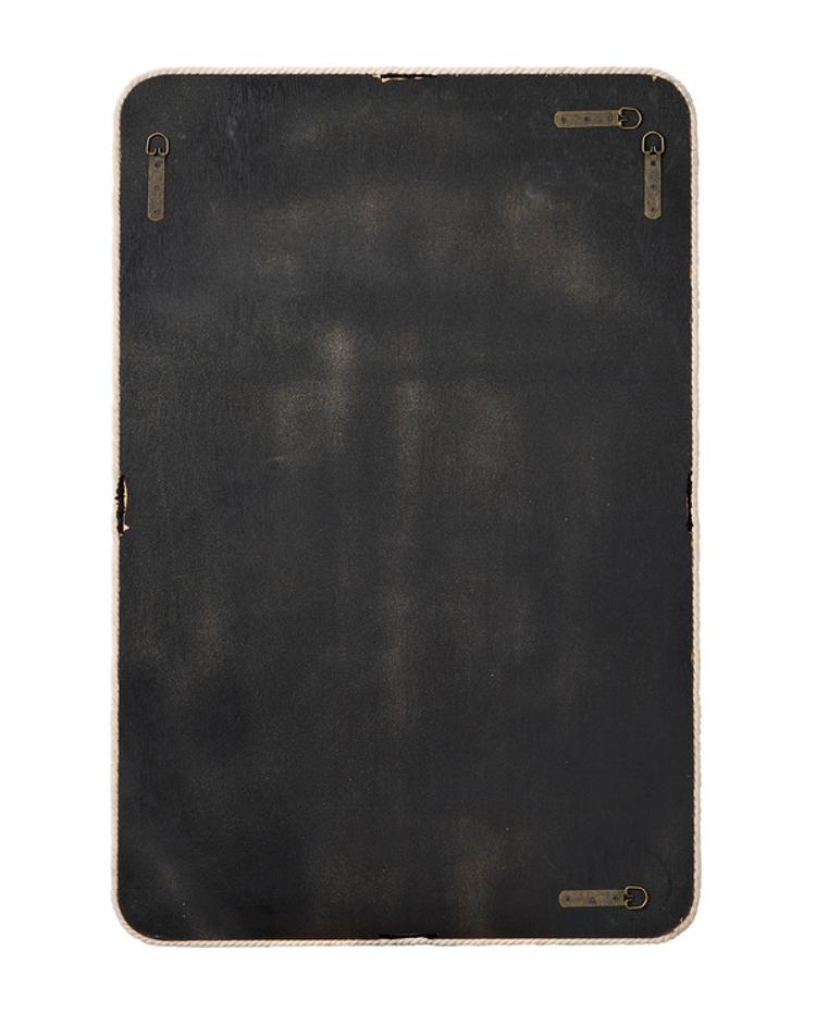  Contrast Jute Rectangle Mirror by Jamie Young