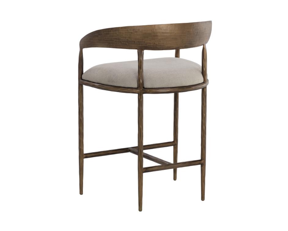 ZANATTA COUNTER STOOL - ZENITH TAUPE GREY by Sunpan