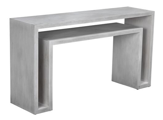 Caine Console, White Wash by Noir Furniture