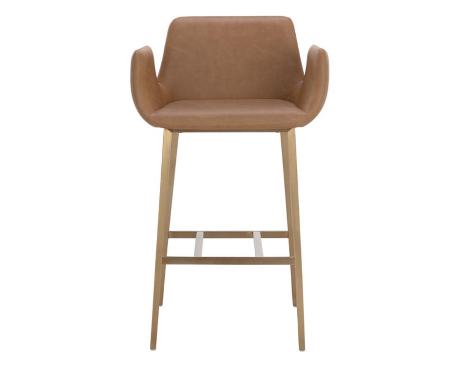 LUCANO BARSTOOL - MILLIKEN COGNAC by Sunpan