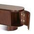 Athena 79" Media Console, Aged Mahogany by Home Trends & Design