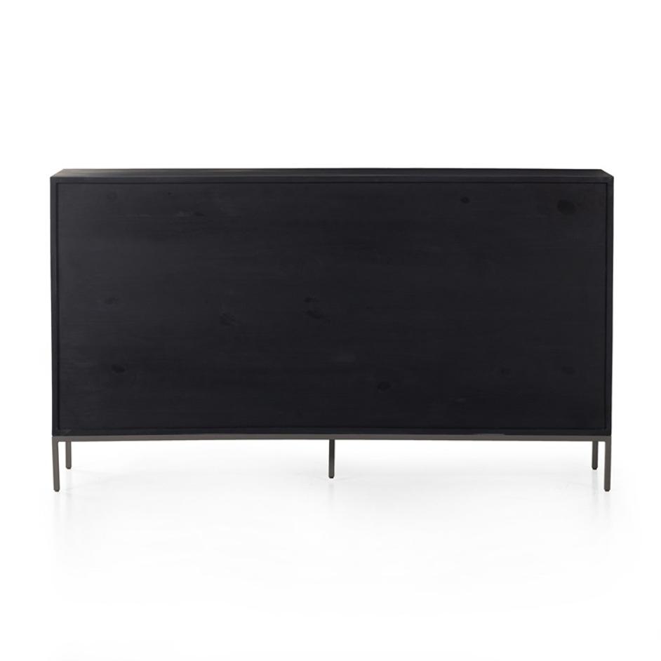 Trey 9 Drawer Dresser - Black Wash Poplar by Four Hands