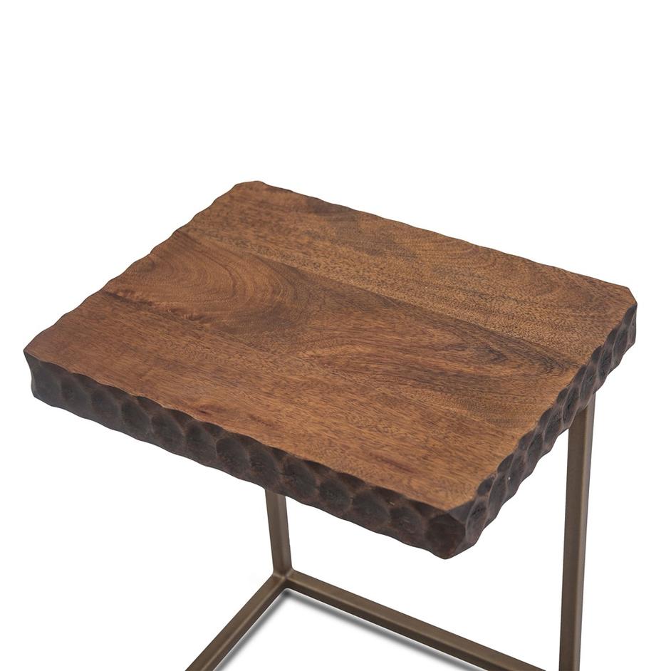 Santa Cruz Collection Santa Cruz Side Table Two Tone by Home Trends & Design