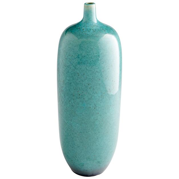 Native Gloss Vase in Turquoise Glaze by Cyan Design