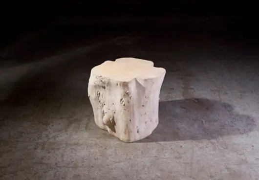 Log Stool Large Stone by PHILLIPS COLLECTION