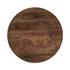 Andra Leather Round Accent Table - Chestnut by Classic Home