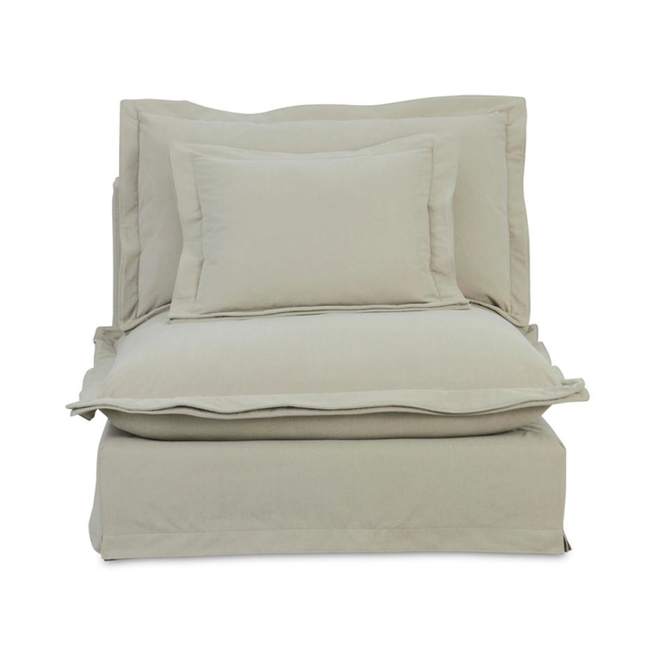 Olivia Slipper Chair Sand by Moes Home