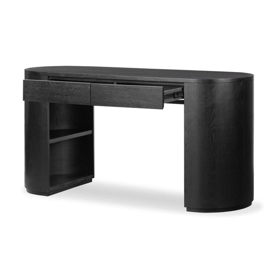 Pilar Desk - Brushed Ebony Oak by Four Hands