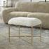Charmed Sheepskin Small Bench by Uttermost