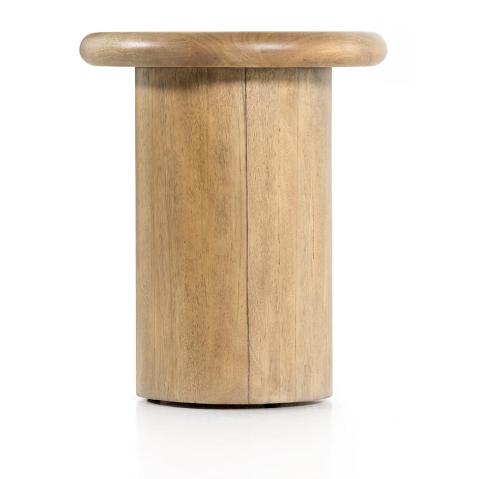 Zach End Table In Burnished Parawood by FOUR HANDS