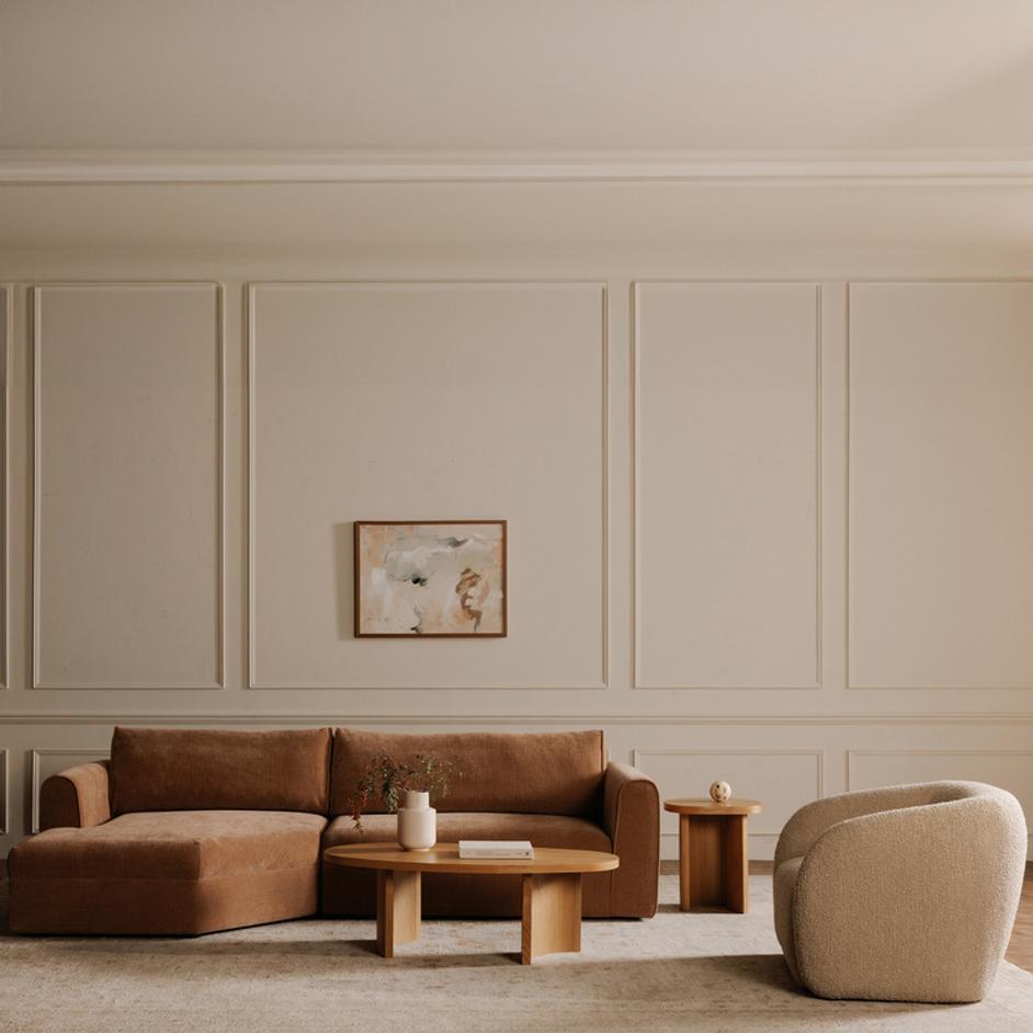 Faye Accent Chair Beige Boucle by Moes Home