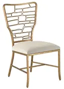 Vinton Sand Chair In Gilt Bronze by Currey & Company