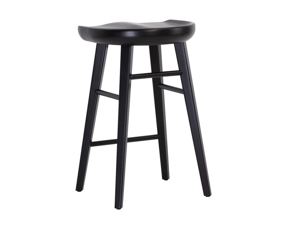 DOMINIC COUNTER STOOL - BLACK by Sunpan