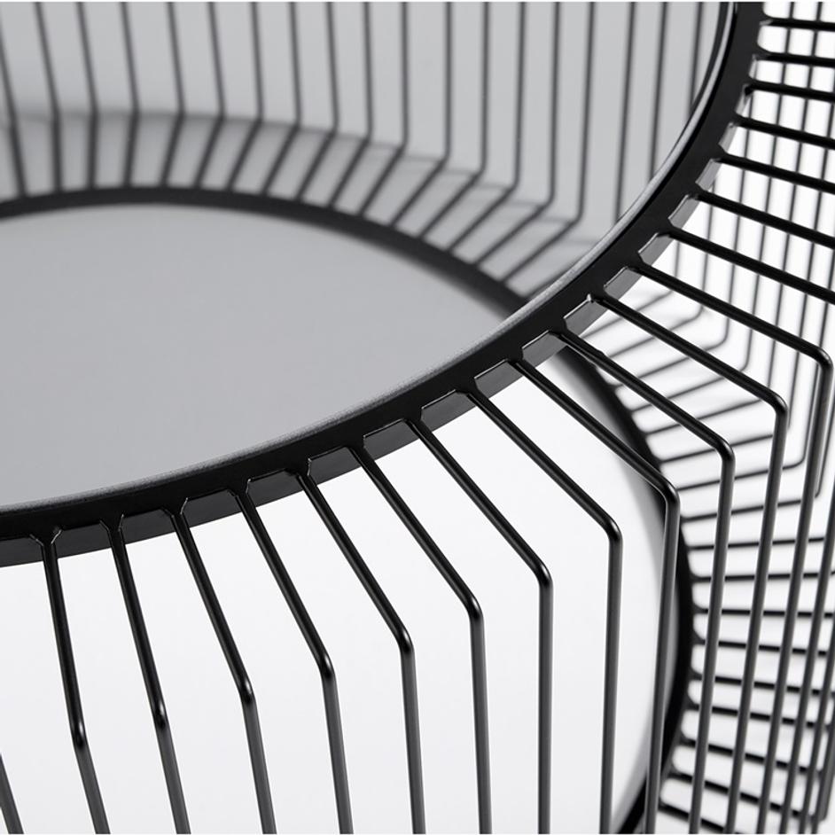 Canasta Cofee Table in Graphite by Cyan Design