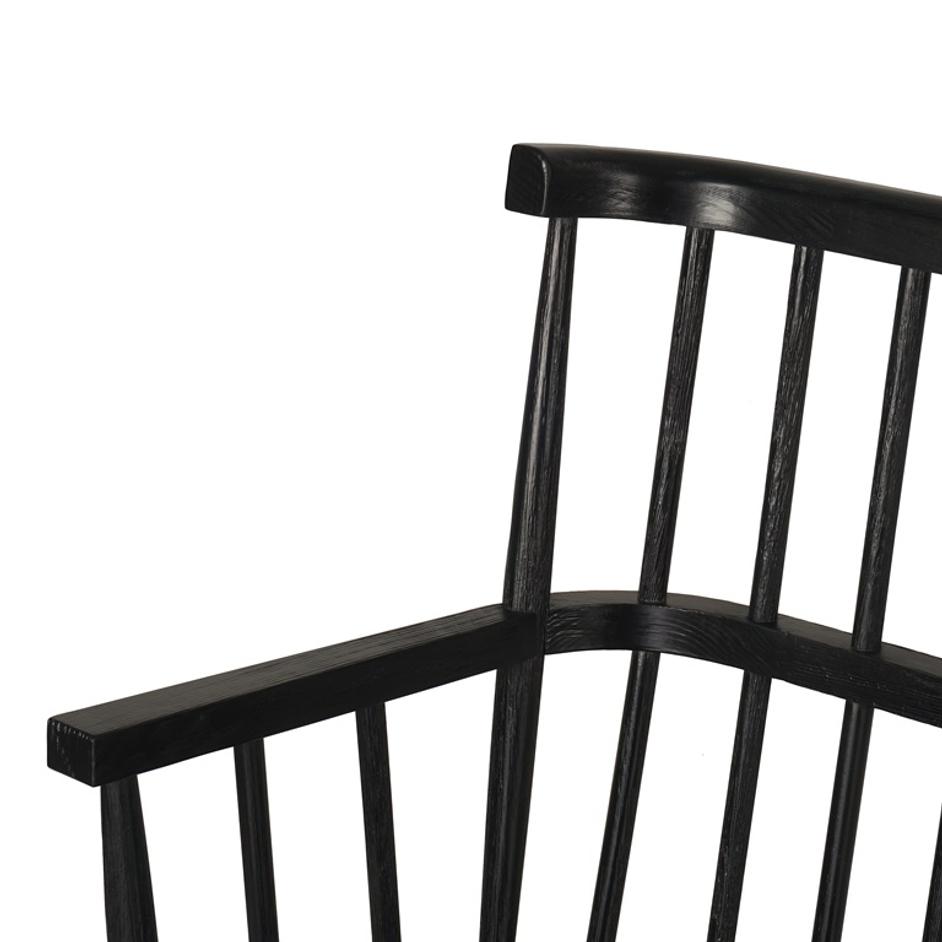 Aspen Bench In Matte Black by FOUR HANDS