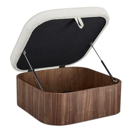 Sonny Ottoman Walnut by Moes Home