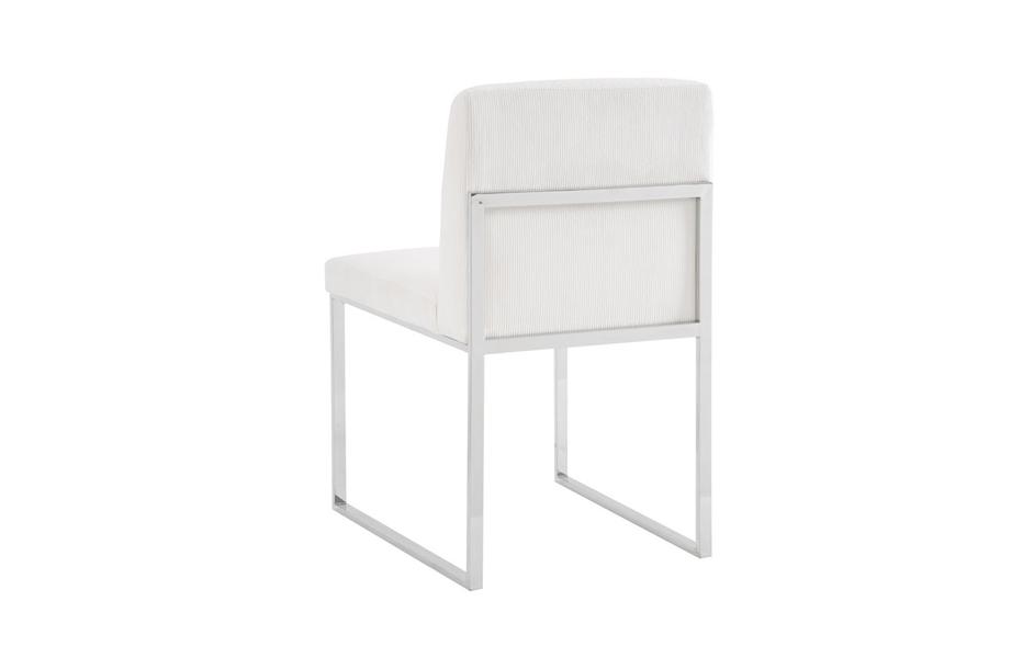 Frozen Dining Chair, Corduroy White by PHILLIPS COLLECTION