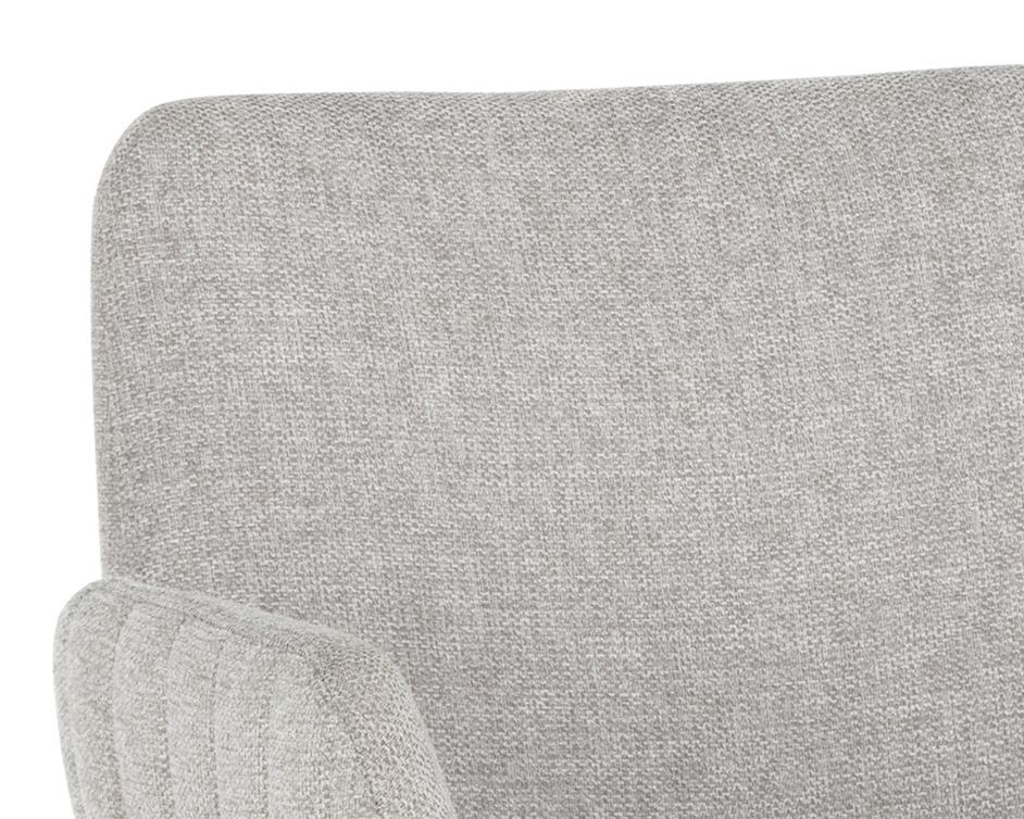 Lucano Dining Armchair - Belfast Heather Grey by Sunpan