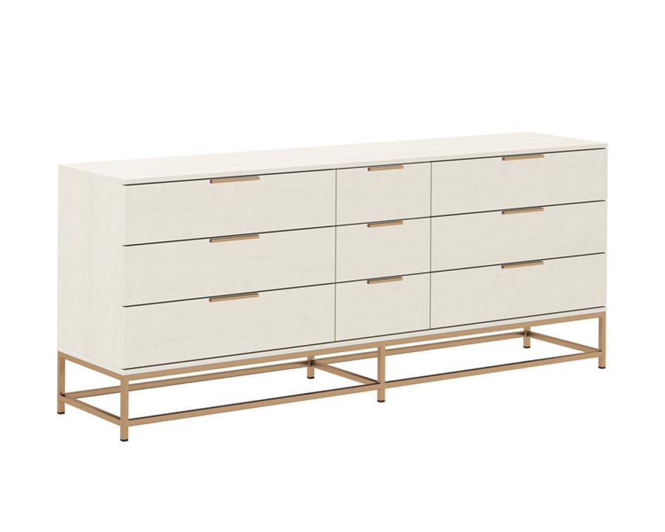 REBEL DRESSER - LARGE - CHAMPAGNE GOLD - CREAM by Sunpan