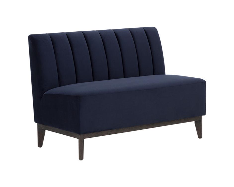 KOSOVO BANQUETTE - BROWN - ABBINGTON NAVY by Sunpan