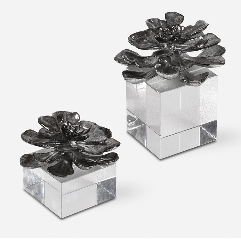 Indian Lotus Sculptures by Uttermost