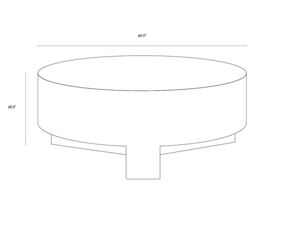 MIRELLA COFFEE TABLE by Sunpan