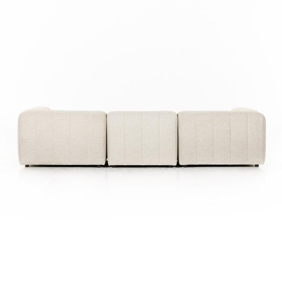 Gwen Outdoor 3 Pc Sectional In Faye Sand by FOUR HANDS