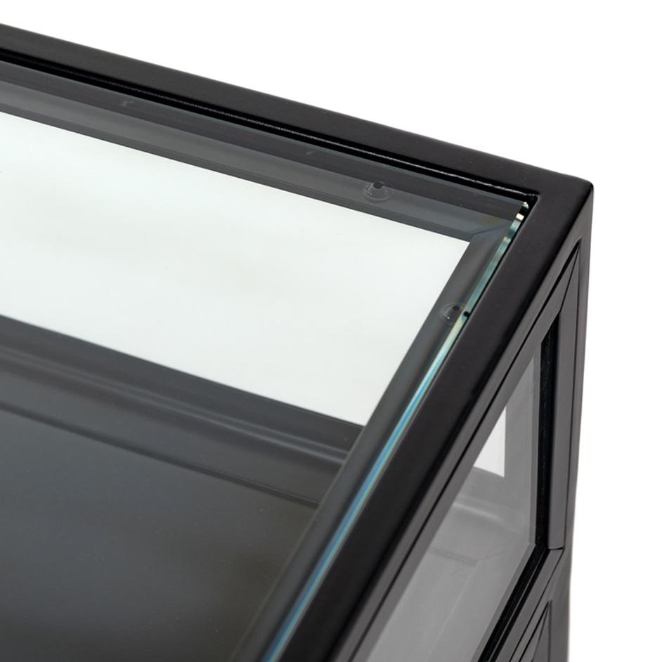 Shadow Box Nightstand In Black by FOUR HANDS