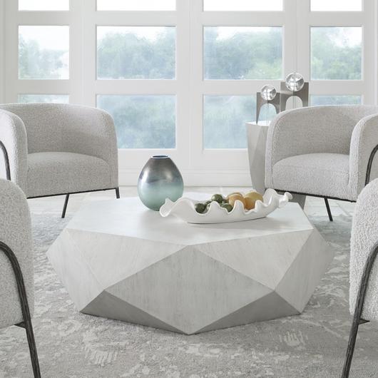Volker White Coffee Table by Uttermost