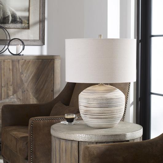 Prospect Striped Accent Lamp by Uttermost