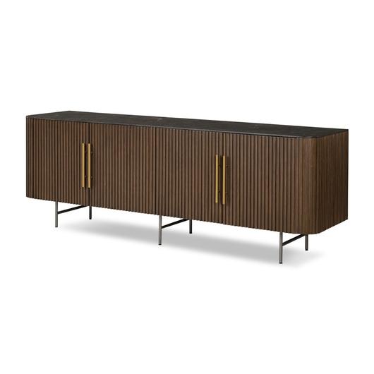 Fletcher Media Console - Terra Brown Oak by Four Hands