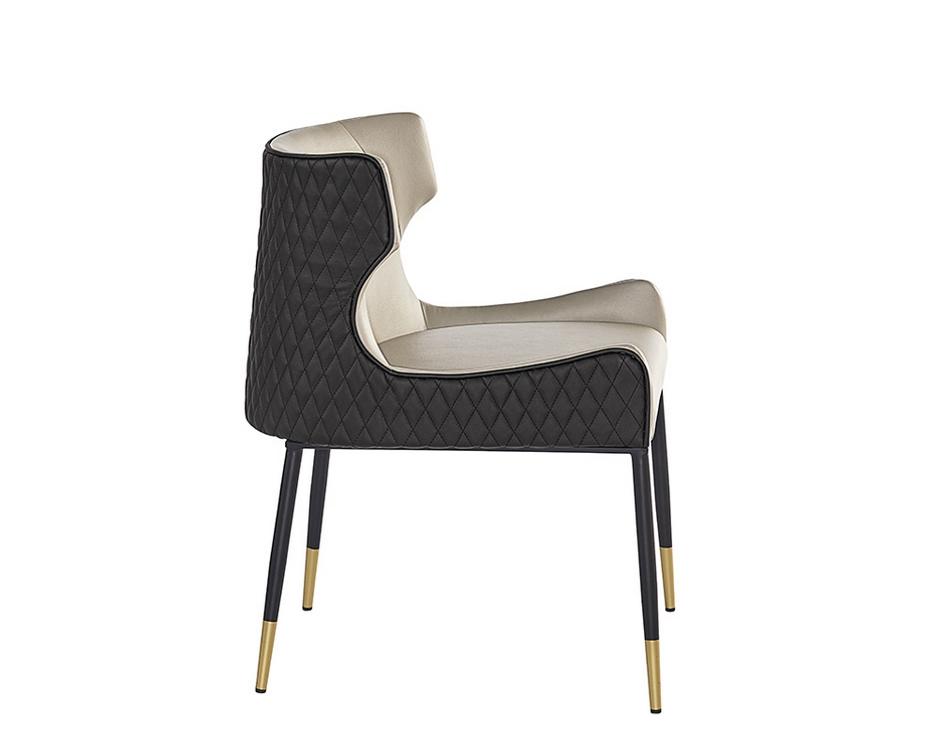 Gianni Dining Chair - Dillon Stratus / Dillon Black by Sunpan