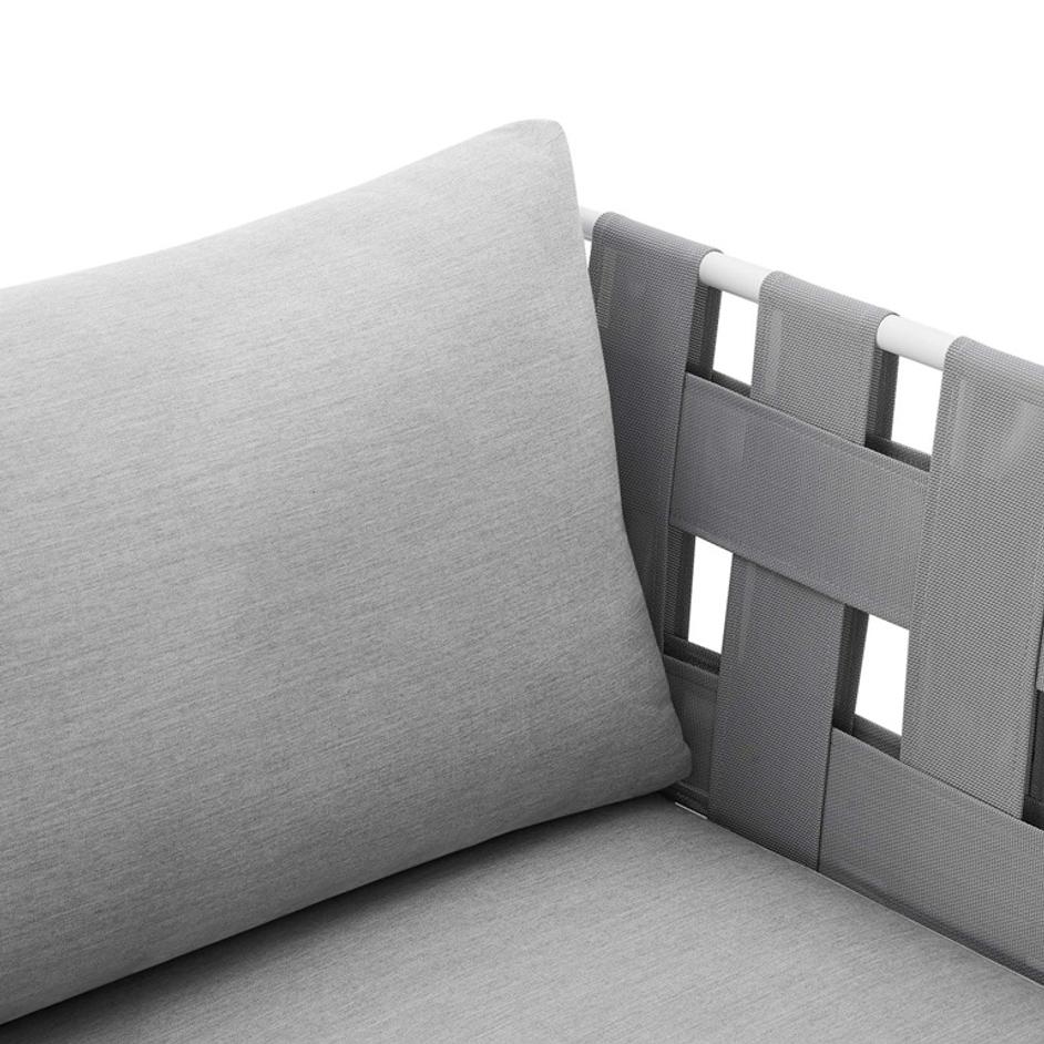 Concord Sunbrella® Outdoor Patio Aluminum Armchair In Gray Gray by Modway Furniture