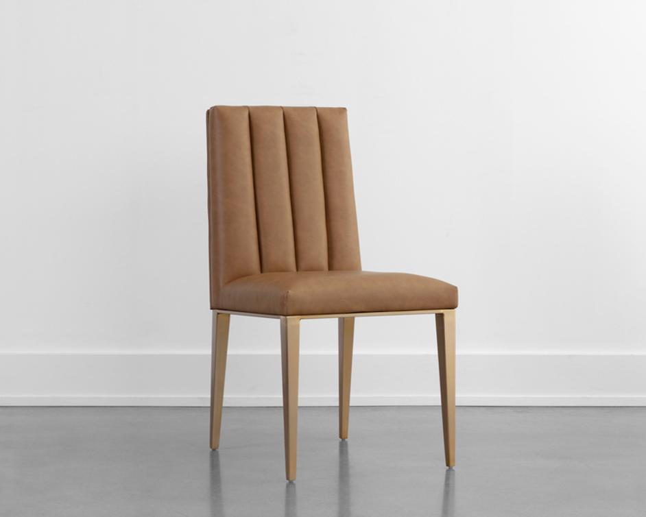 WILBUR DINING CHAIR - MILLIKEN COGNAC by Sunpan