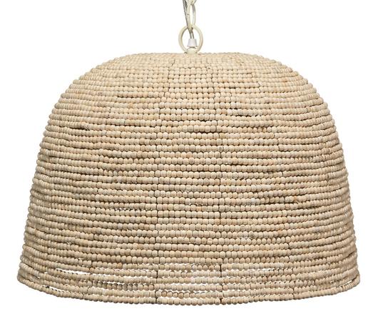 High Tide Wood Beaded 1-Light Pendant by Jamie Young